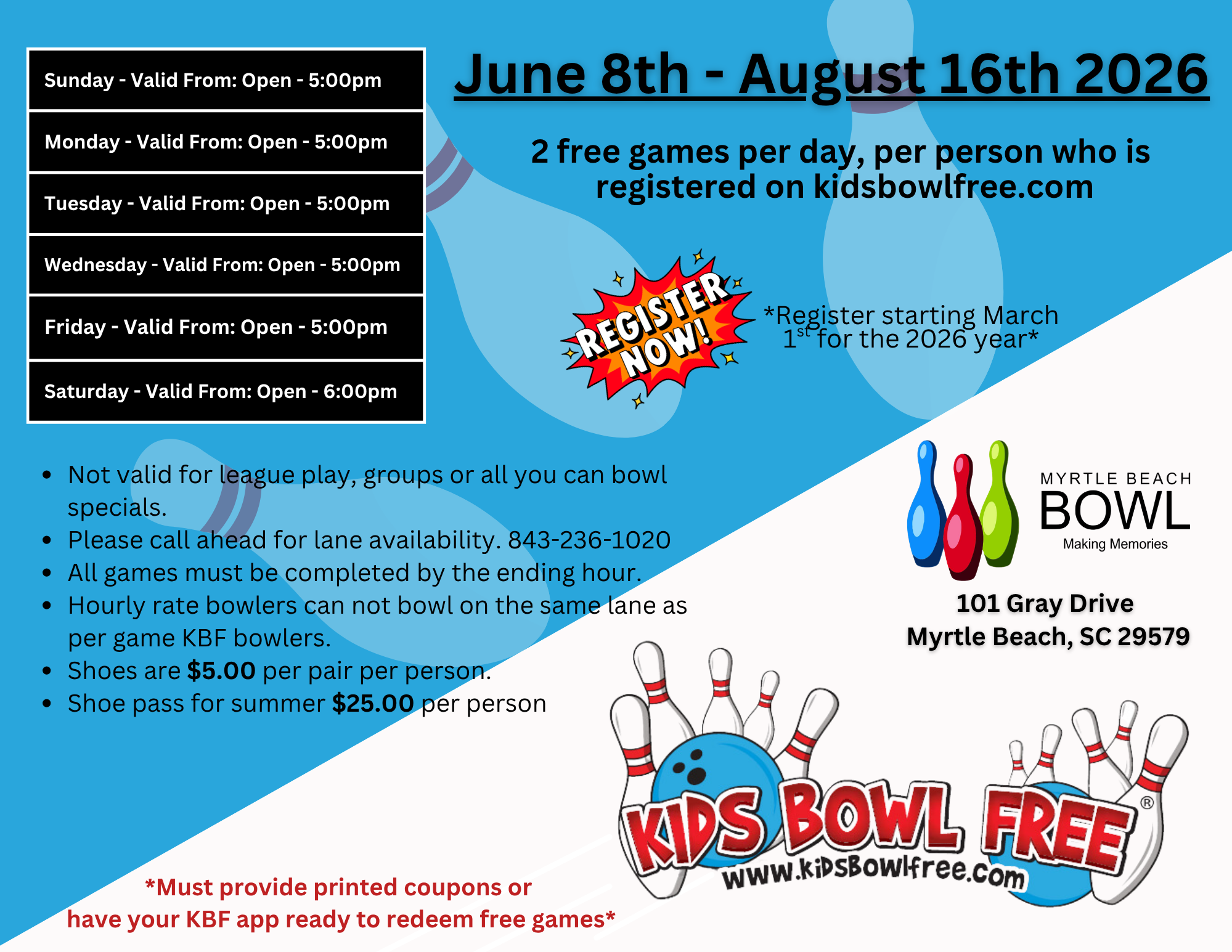 kids bowl free click to sign up